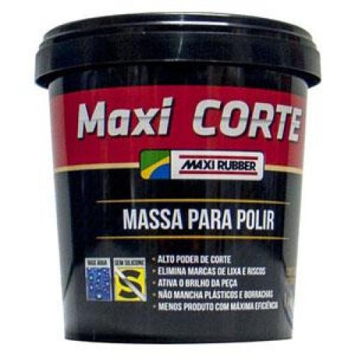 MASSA POLIR MAXI CORTE MAX RUBER (6MH050) 1,0KG PC 1
