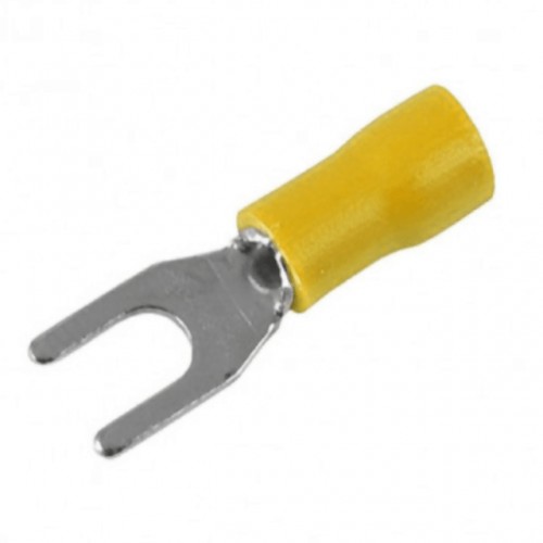 TERMINAL PRE-ISOL FORQUILHA SFORPLAST 4.0-6.0MM AMARELO (C/100) 4777(9811) PT 1