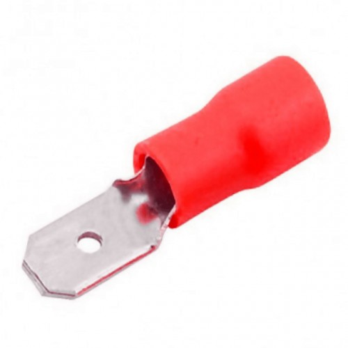 TERMINAL PRE-ISOL MACHO SFORPLAST 0.5X1.5MM VERMELHO (C/100) 4796(0008) PT 1