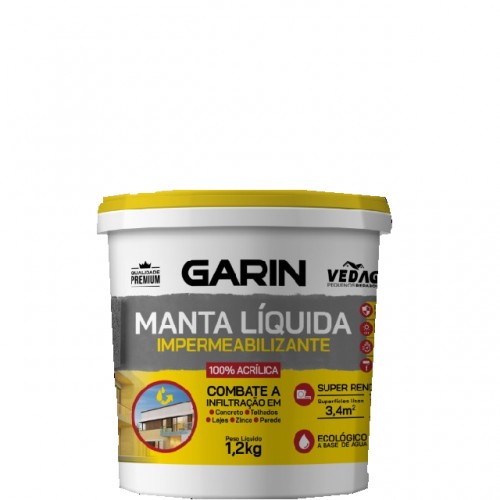 MANTA LIQUIDA IMPERM GARIN 1.2KG VEDAG BRANCA (3.4M) PC 1