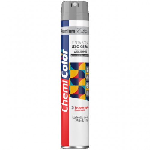 TINTA SPRAY CHEMICOLOR ATUADOR 360 ALUMINIO 250ML PC 1 TINTA SPRAY CHEMICOLOR ATUADOR 360 ALUMINIO 250ML PC 1