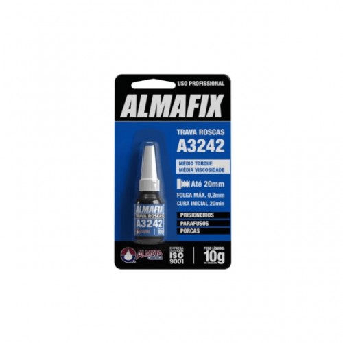 COLA TRAVA ROSCA ALMAFIX A3242 AZUL 10G MEDIA VISC PC 1