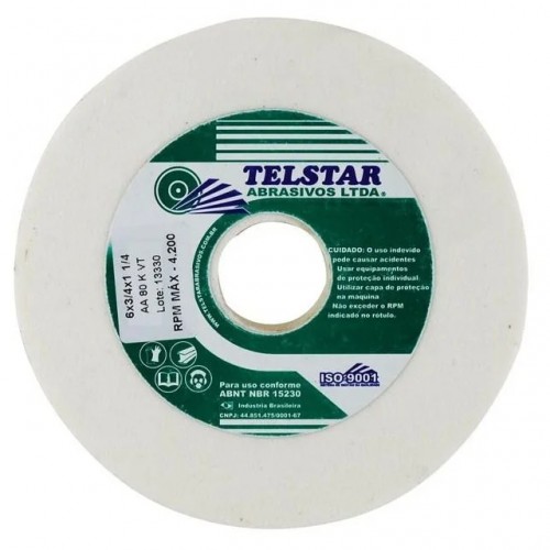 REBOLO BRANCO TELSTAR 6 X 3/4 X G100 PC 1 REBOLO BRANCO TELSTAR 6 X 3/4 X G100 PC 1