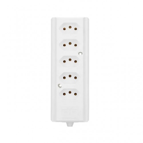 TOMADA BARRA INTERNEED BRANCO  2P+T 20A/10A (D) QUINTUPLA  HERCULES PC 1