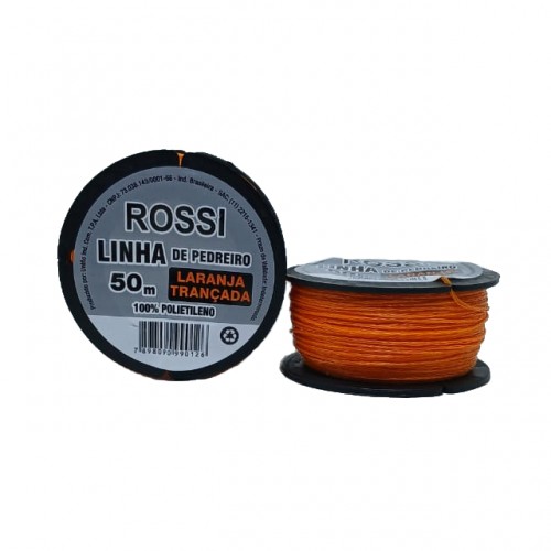 LINHA PEDREIRO TRANC ROSSI LARANJA 50M PC 12 LINHA PEDREIRO TRANC ROSSI LARANJA 50M PC 12