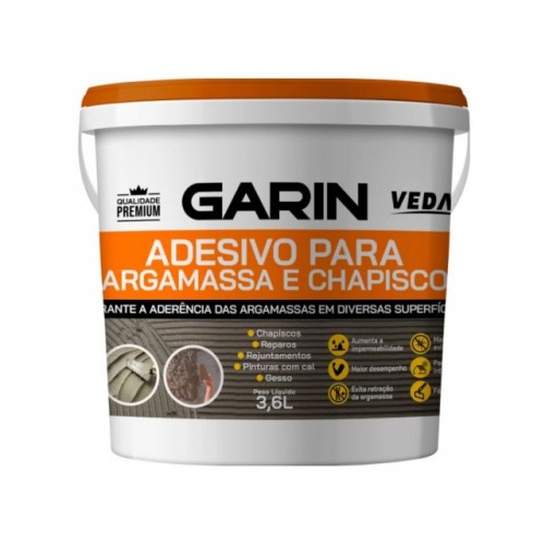 ADESIVO P/ARGAMASA E CHAPISCO(BIANCO) VEDAG GARIN 3.6L BRANCO PC 1 ADESIVO P/ARGAMASA E CHAPISCO(BIANCO) VEDAG GARIN 3.6L BRANCO PC 1