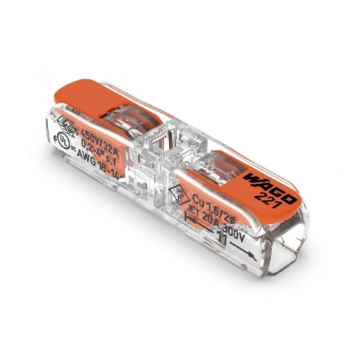 CONECTOR EMENDA WAGO TP 4MM EM LINHA 32A 221-2411 PC 10 CONECTOR EMENDA WAGO TP 4MM EM LINHA 32A 221-2411 PC 10