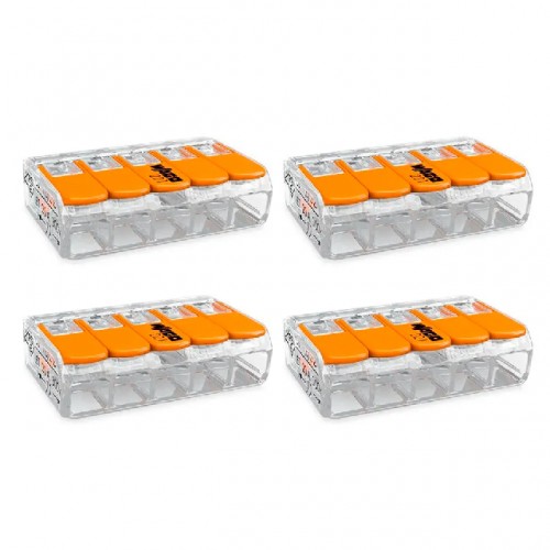 CONECTOR EMENDA WAGO TP CARTELA 4MM 5P 32A 221-415 C/4 UNID. 60473333 PC 1 CONECTOR EMENDA WAGO TP CARTELA 4MM 5P 32A 221-415 C/4 UNID. 60473333 PC 1
